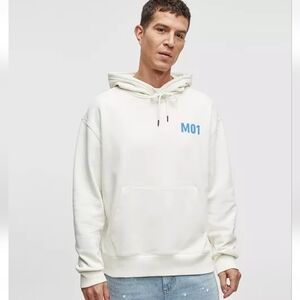 Mode of One MO1 Graphic Print Hoodie w/Kangaroo Pocket Men's Sweatshirt NWT Sz L